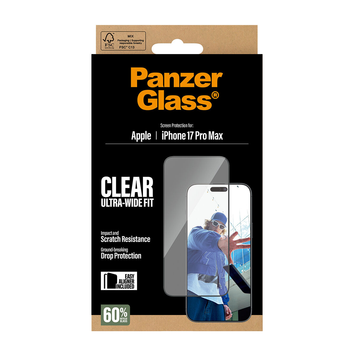 Screen Protector Panzer Glass PG66497 Apple iPhone 17 Pro Max