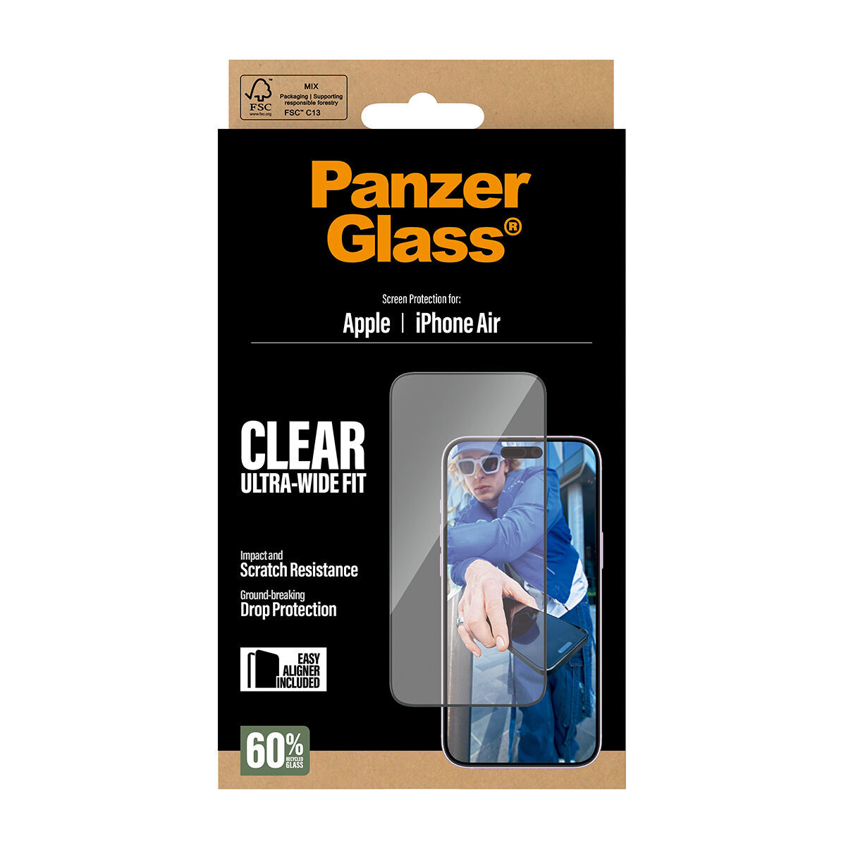 Screen Protector PanzerGlass PG76830 Transparent Apple