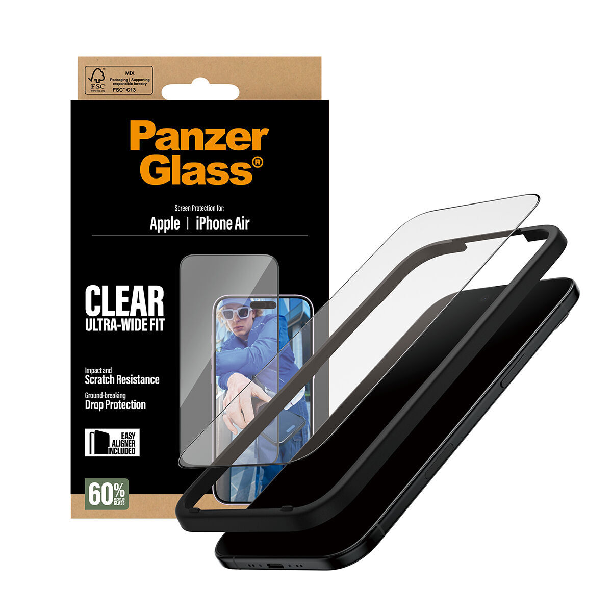 Screen Protector PanzerGlass PG76830 Transparent Apple