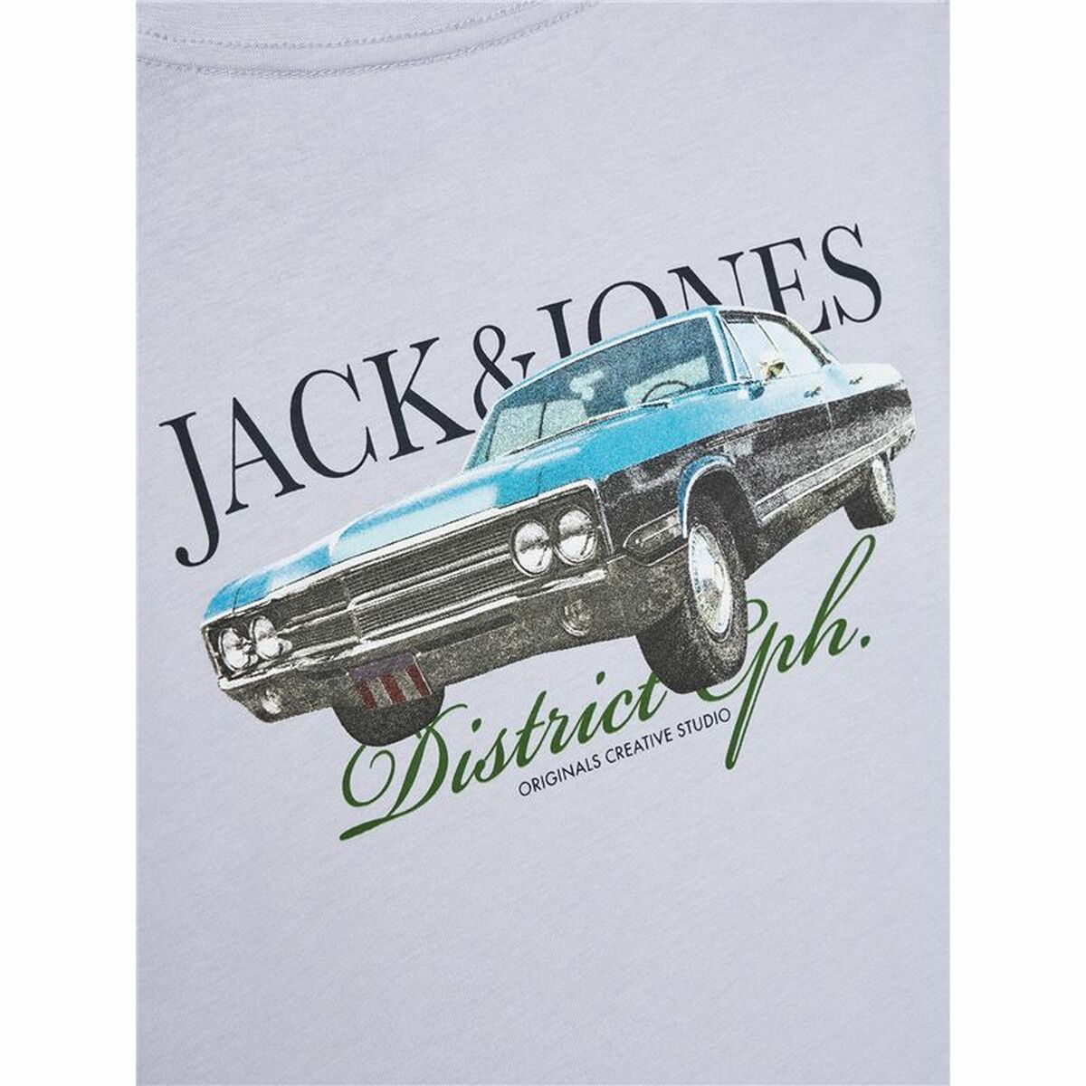 Child’s Short Sleeve T-Shirt Jack & Jones Jorboston Photo w Neck Indigo