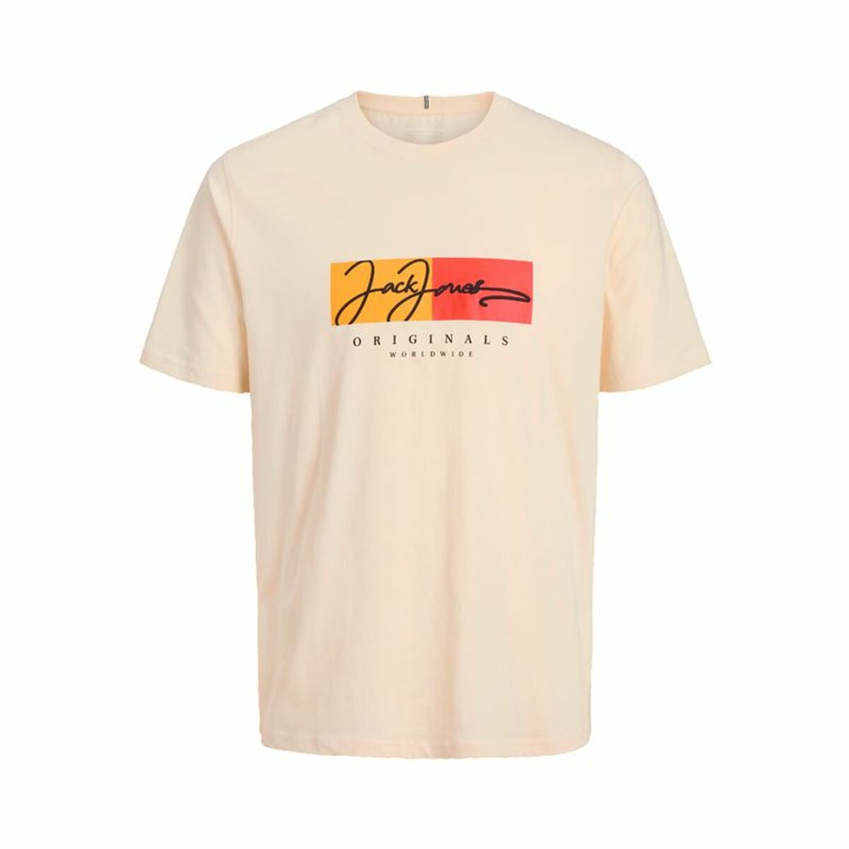 Child’s Short Sleeve T-Shirt Jack & Jones Jorfrederiksberg Beige