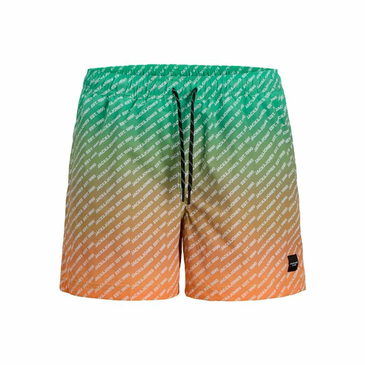 Mens Bathing Costume Jack & Jones Jpstmaui Jjswim Gradient Lime green
