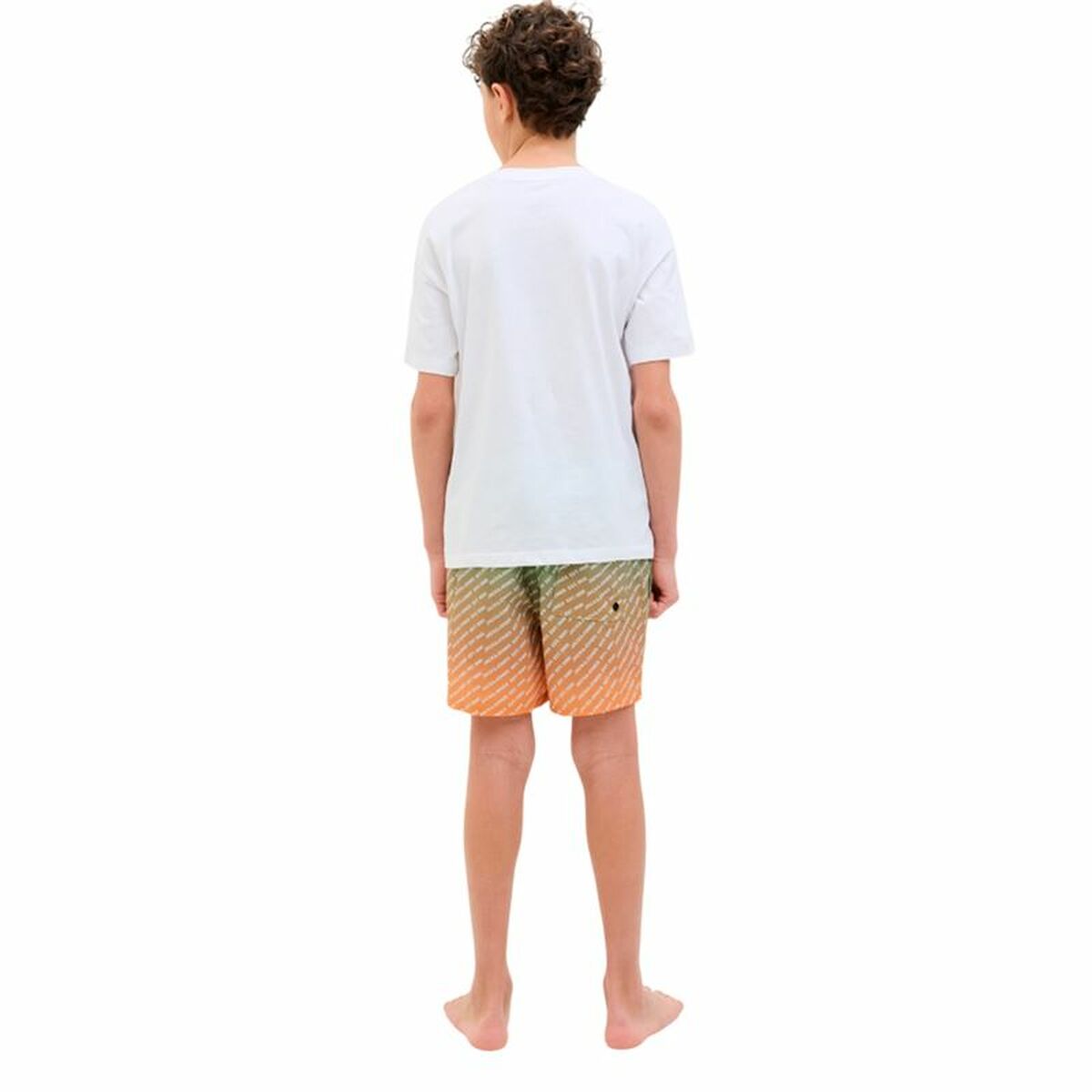Mens Bathing Costume Jack & Jones Jpstmaui Jjswim Gradient Lime green