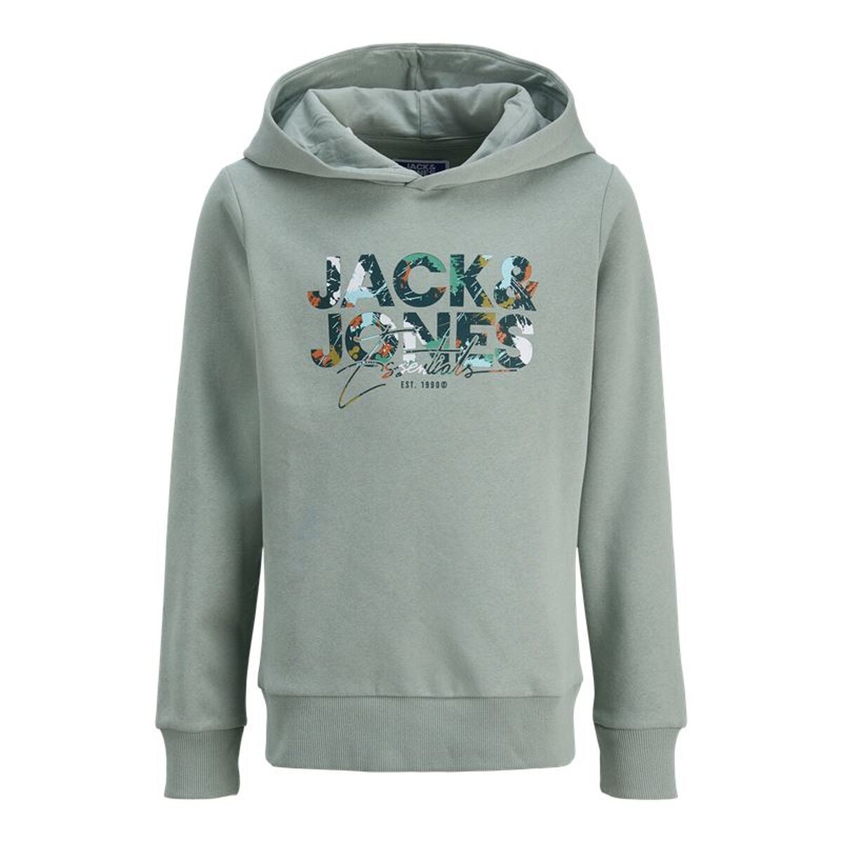 Children’s Hoodie Jack & Jones Jjgeplas Blue Green Children’s Hoodie Jack & Jones Jjgeplas Blue Green