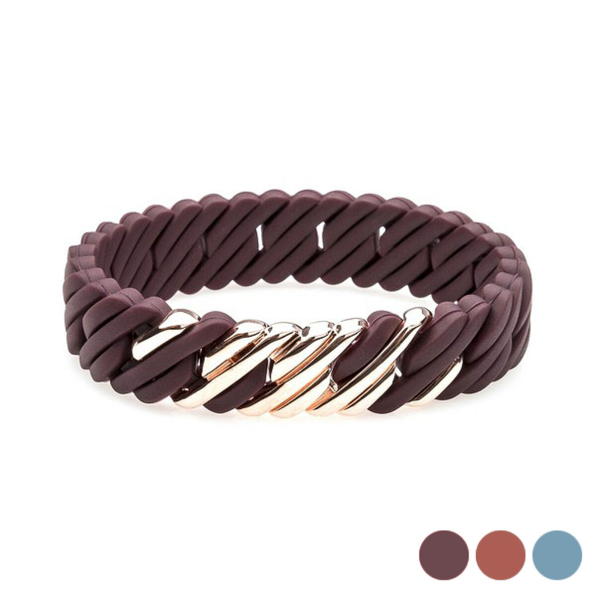 Ladies’Bracelet TheRubz Silicone Stainless steel Steel/Silicone Ladies’Bracelet TheRubz Silicone Stainless steel Steel/Silicone