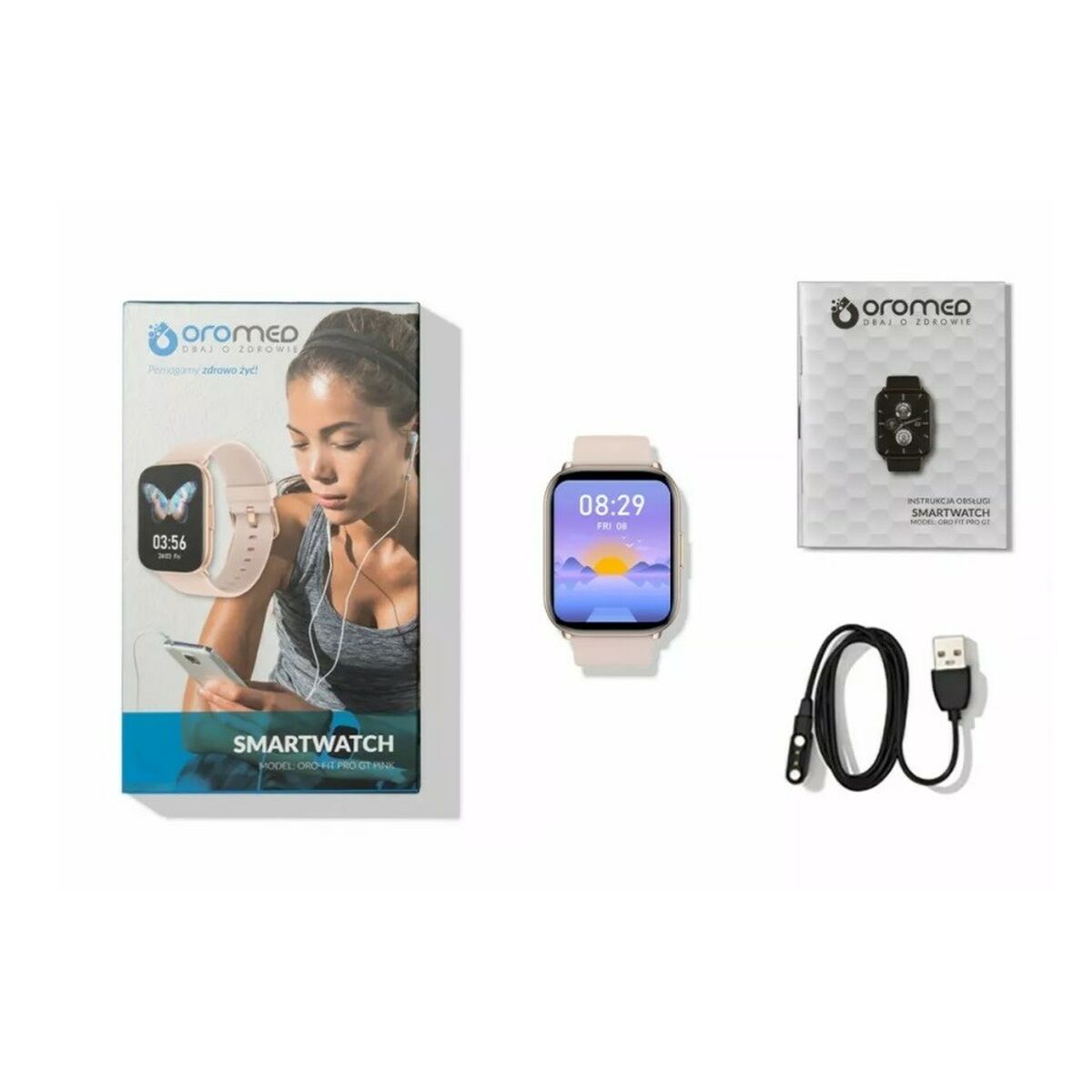 Smartwatch Oromed FIT PRO GT Pink Yes 1,78″
