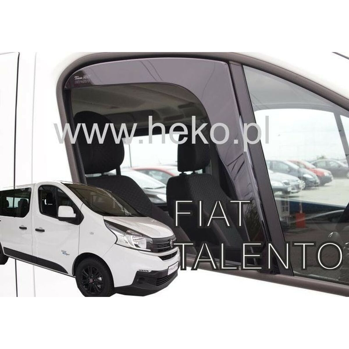 Wind deflector HEKO HO27189 FIAT Talento renault trafic iii 2014 OPEL VIVARO Front 2 Pieces
