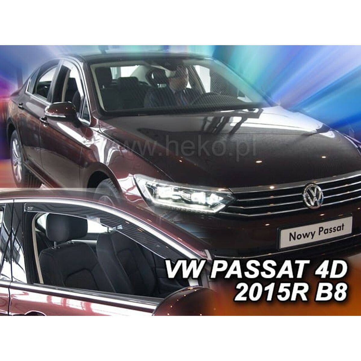 Wind deflector HEKO HO31001 VOLKSWAGEN PASSAT (B8) SEDAN/VARIANT 2 Pieces