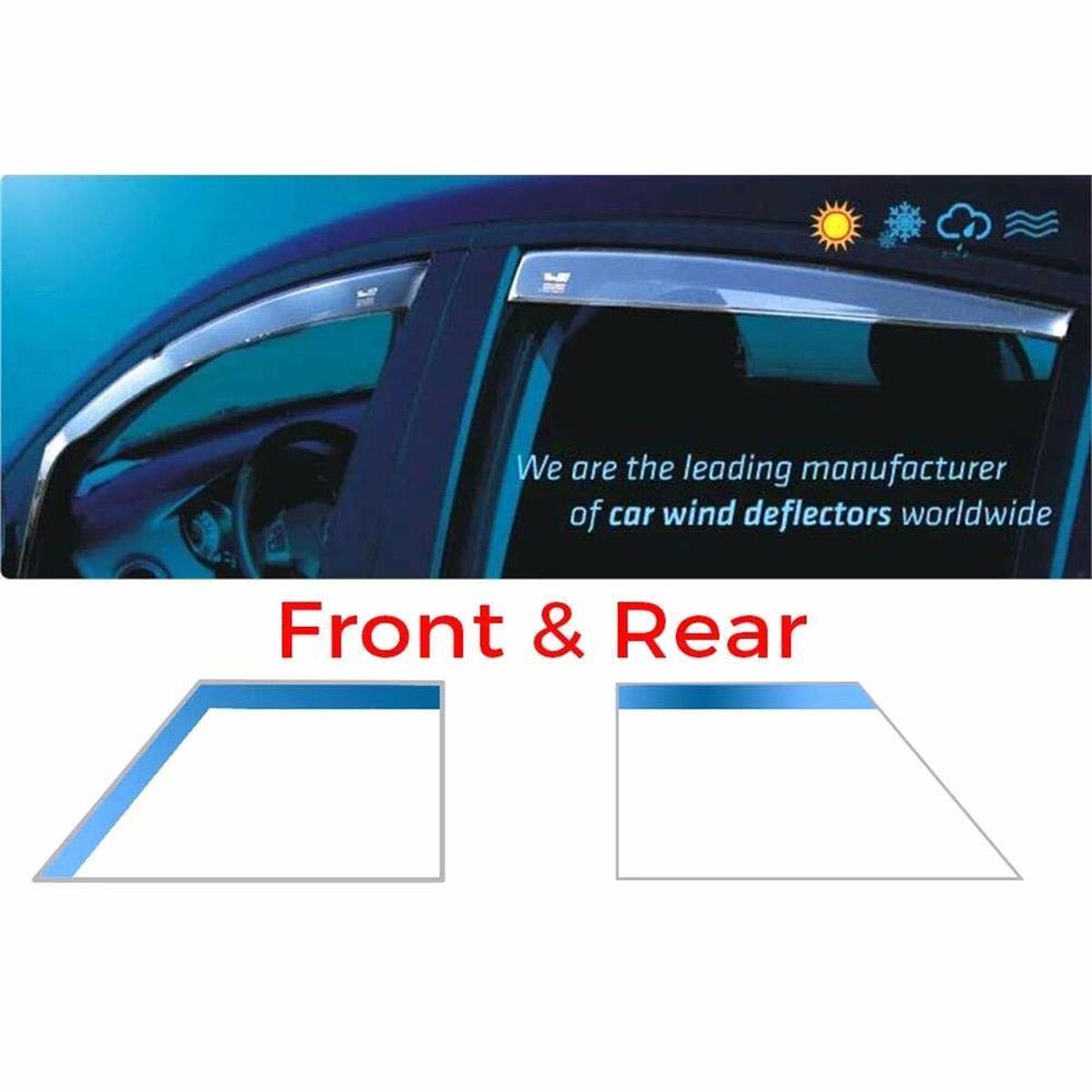 Wind deflector HEKO HO31007 VOLKSWAGEN TIGUAN II 4 Pieces Wind deflector HEKO HO31007 VOLKSWAGEN TIGUAN II 4 Pieces