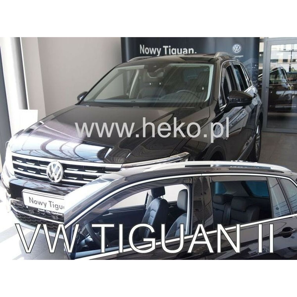 Wind deflector HEKO HO31007 VOLKSWAGEN TIGUAN II 4 Pieces