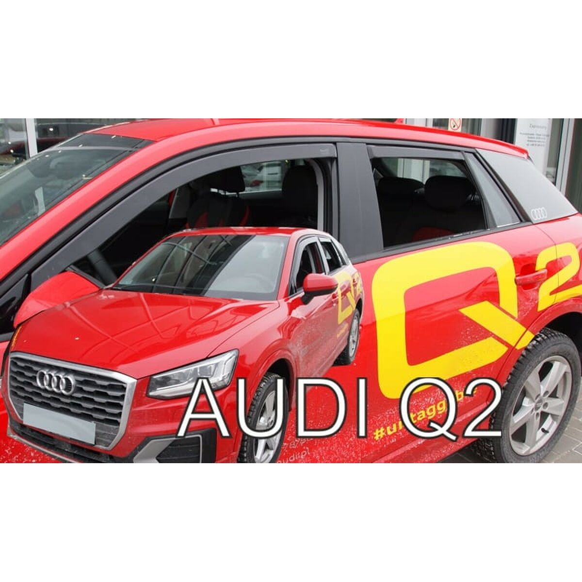 Wind deflector HEKO HO10257 AUDI Q2 4 Pieces
