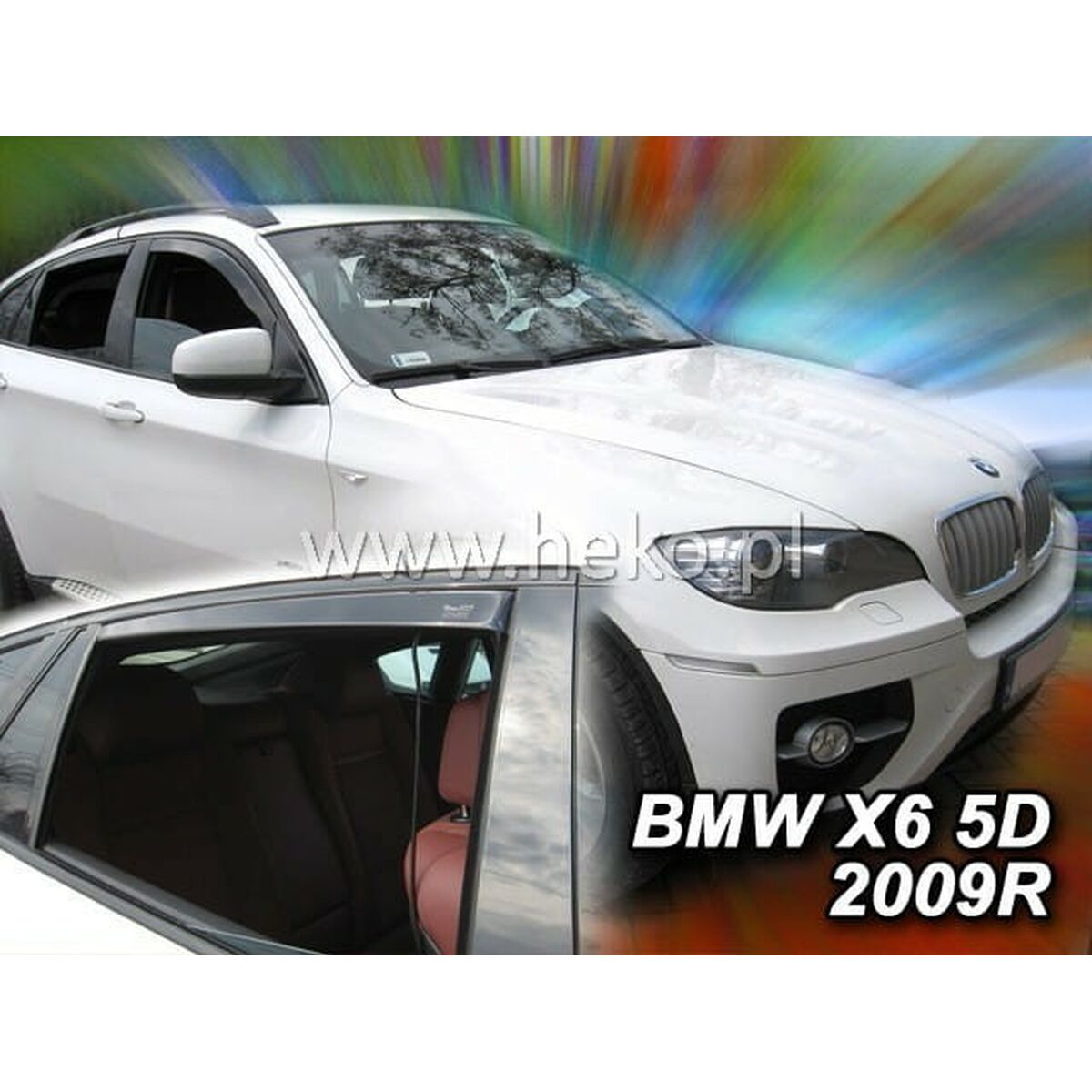 Wind deflector HEKO HO11142 BMW X6 (E71) Rear Forward 4 Pieces