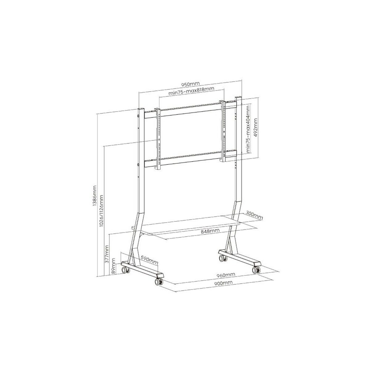 Wall Bracket ART STO SD-22 90″ 45″