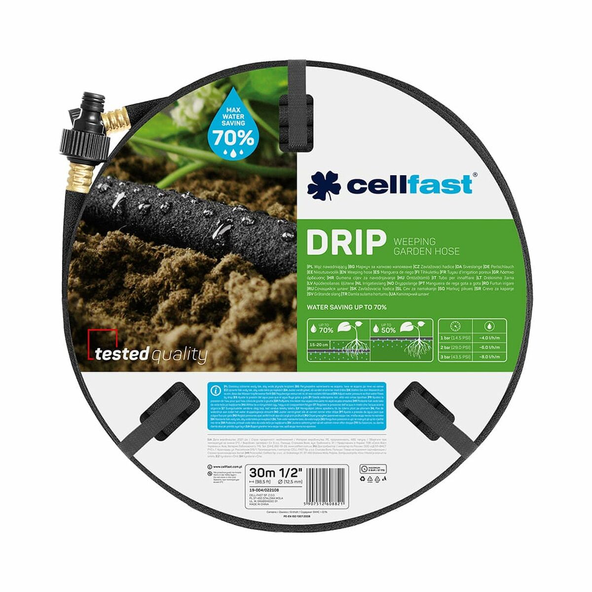 Drip pipe Cellfast 30 m  12,5 mm Drip watering Drip pipe Cellfast 30 m  12,5 mm Drip watering