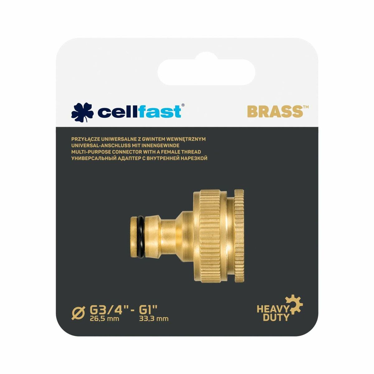 Hose connector Cellfast 3/4″ 1″ Brass Tap