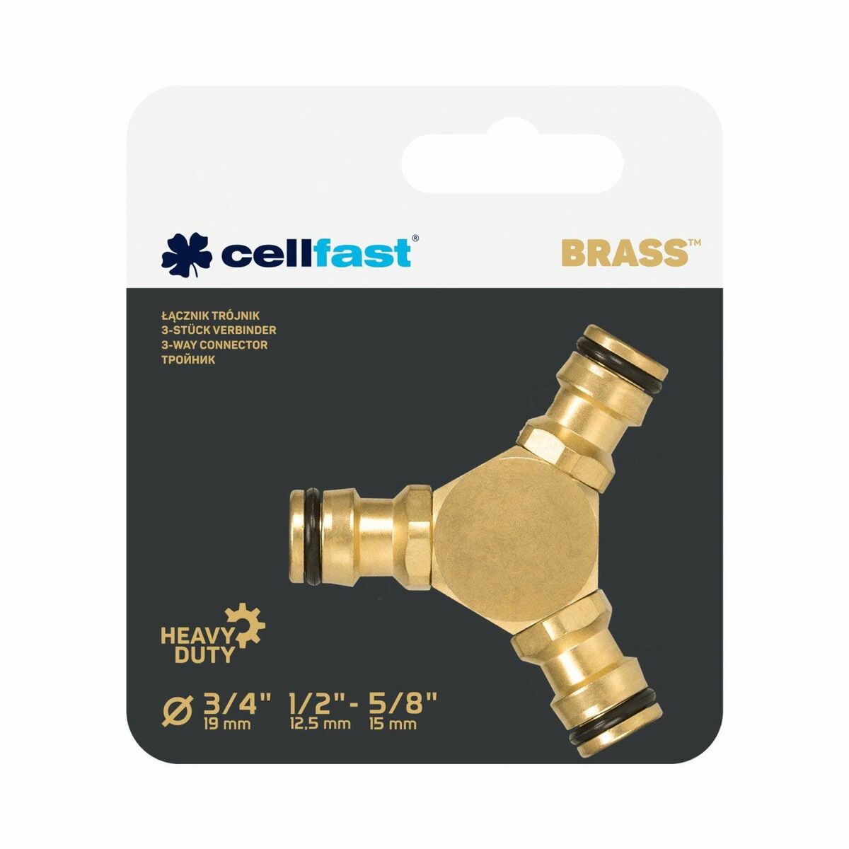 Hose connector Cellfast Brass 3 outputs