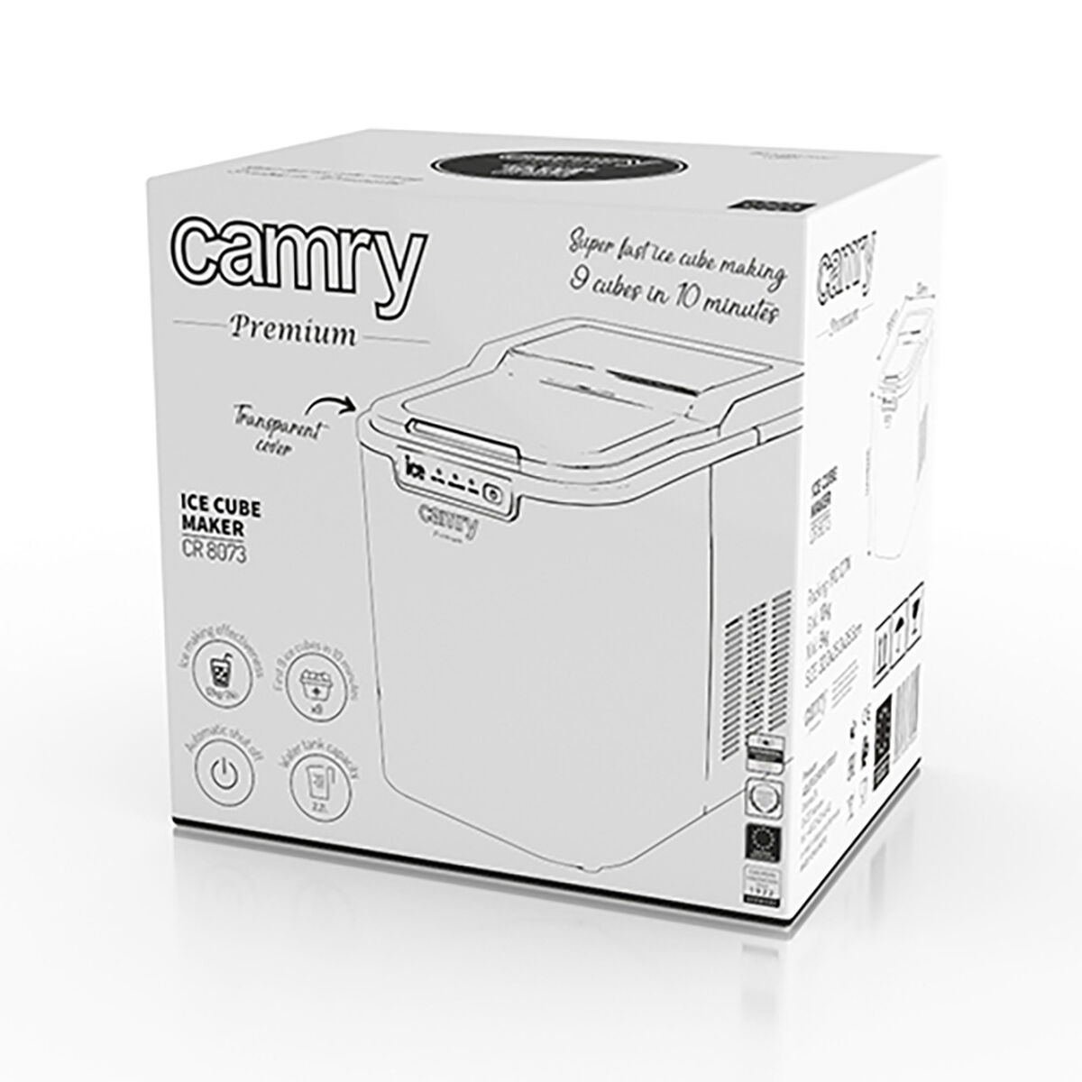 Ice Maker Camry CR 8073 White Grey 2,2 L
