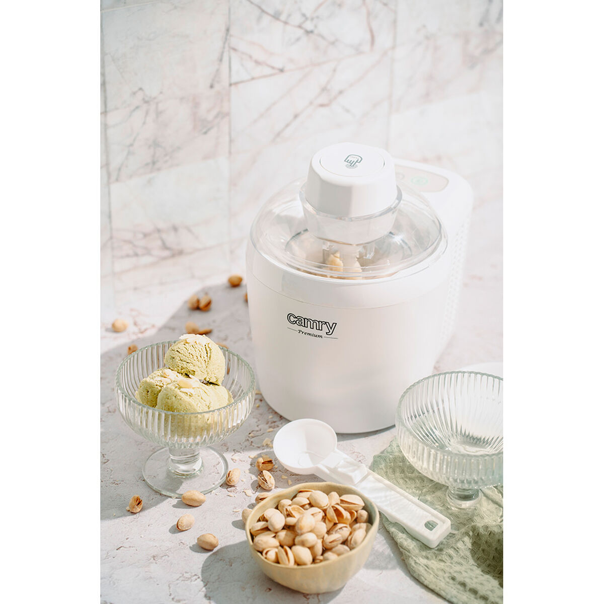 Ice Cream Maker Camry CR 4481 White Acrylic 90 W