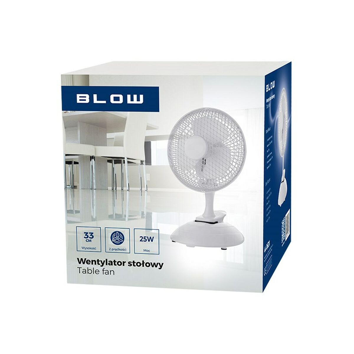 Table Fan Blow 44-062# White 25 W 22 W