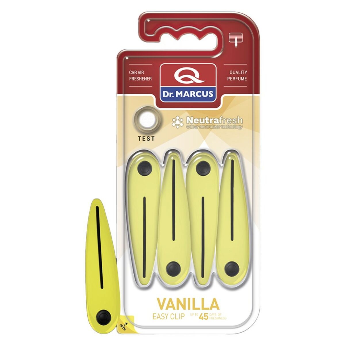 Car Air Freshener Dr Marcus EASY CLIP VANILLA Vanilla Plastic Car Air Freshener Dr Marcus EASY CLIP VANILLA Vanilla Plastic