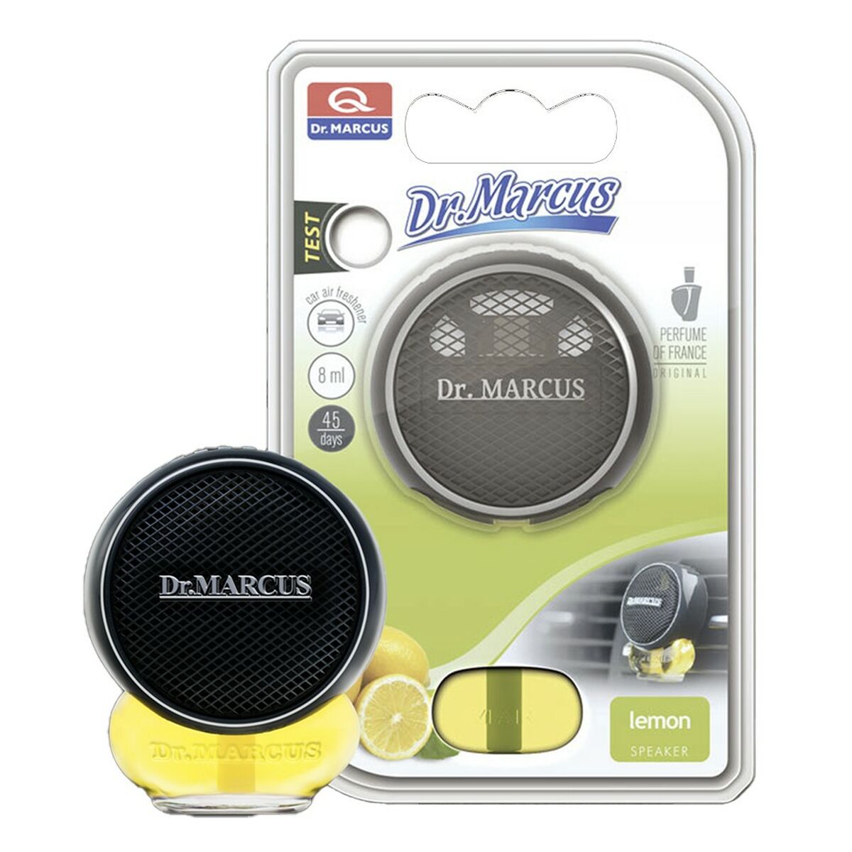 Car Air Freshener Dr Marcus Speaker Lemon 8 ml Plastic Fragrance (8 Units)