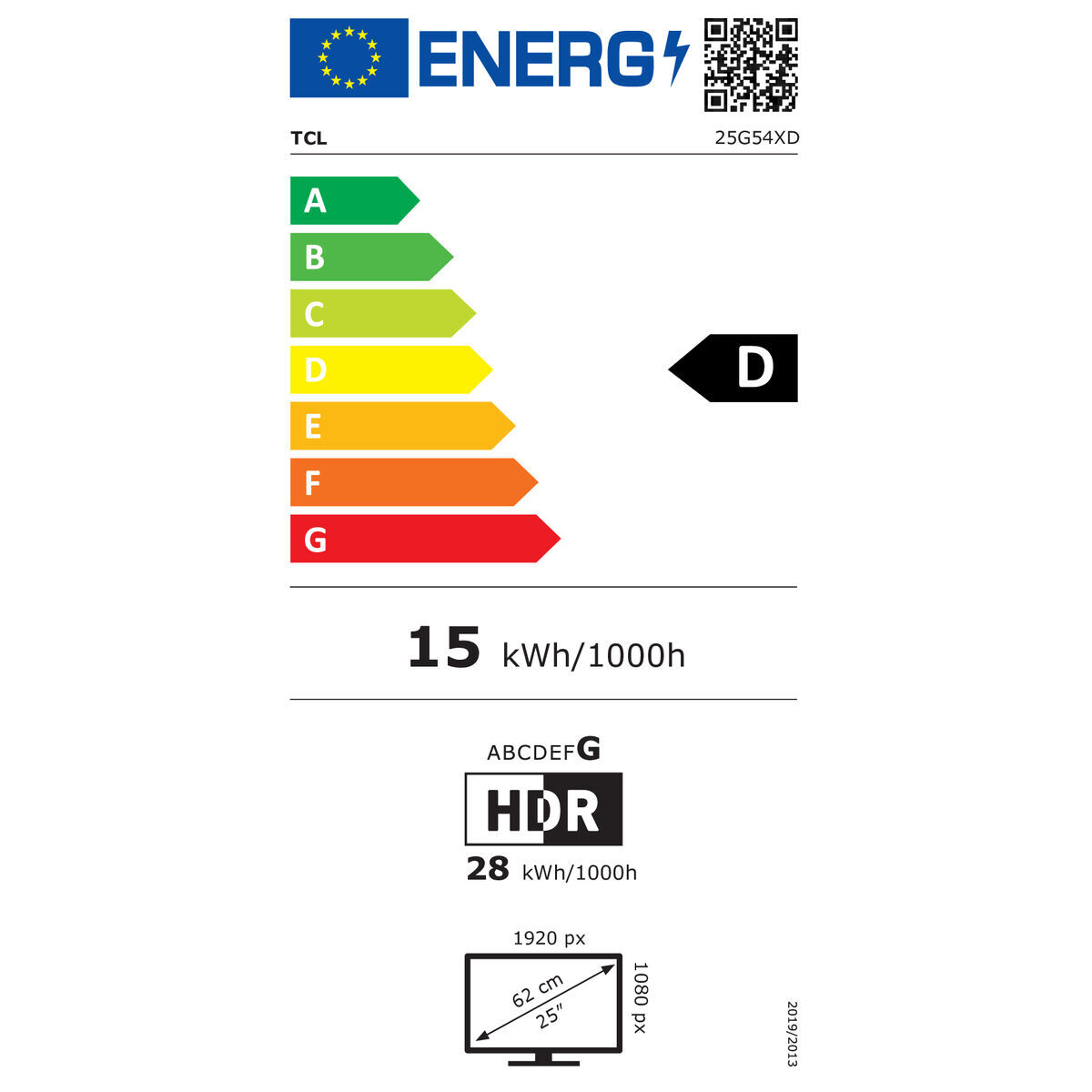 Monitor TCL 25G54 25″ Full HD