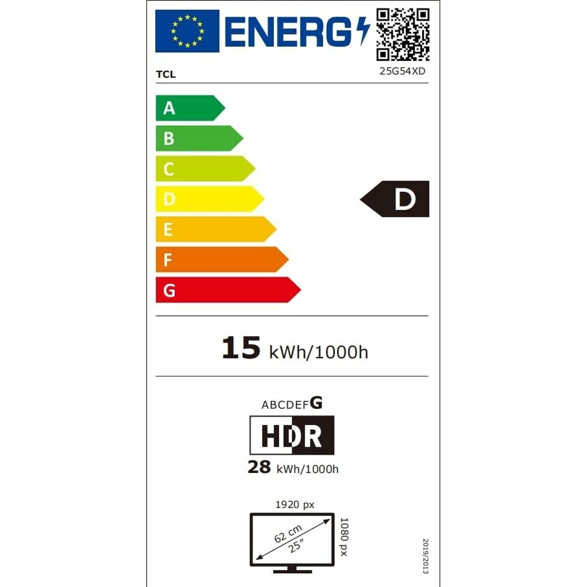 Monitor TCL 25G54 25″ Full HD