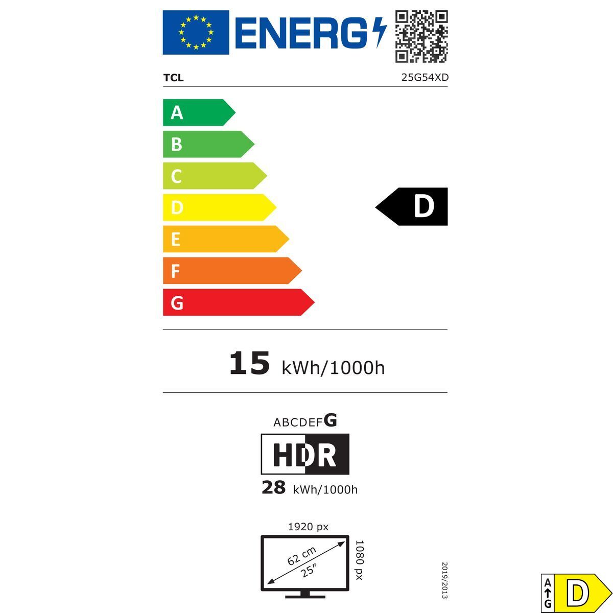 Monitor TCL 25G54 25″ Full HD