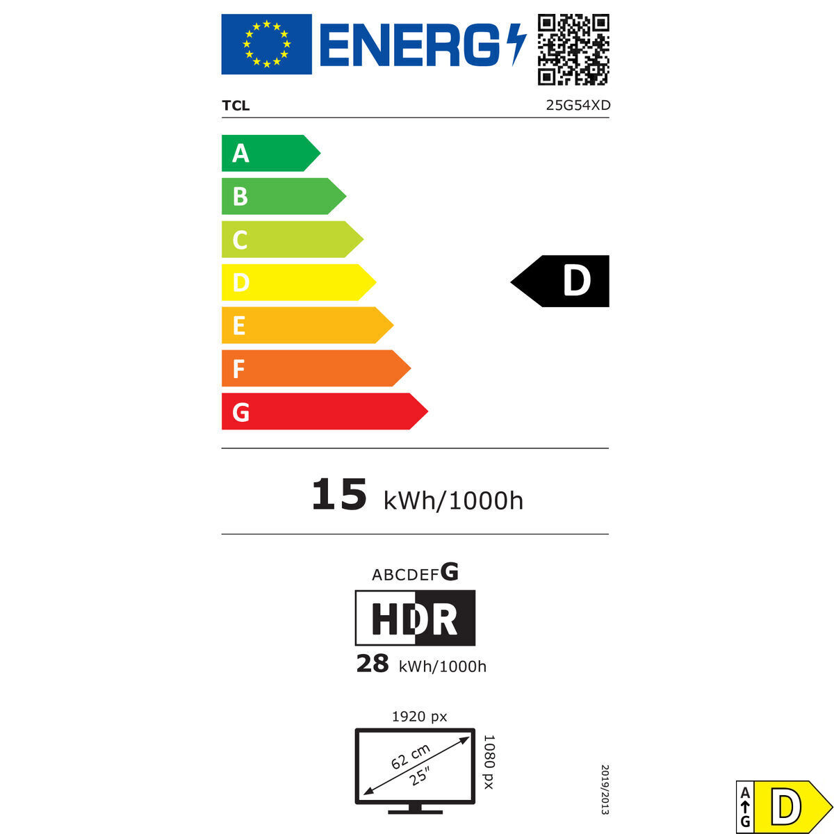 Monitor TCL 25G54 25″ Full HD