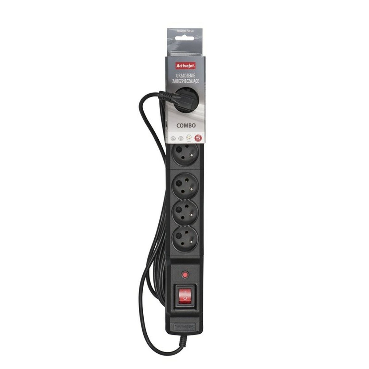 Power Socket – 6 Sockets with Switch Activejet COMBO 6GN (3 m)