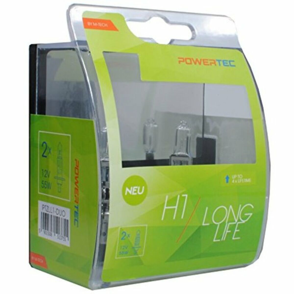 Halogen Bulb M-Tech MTECPTZLL1-DUO 12 V H1 55 W