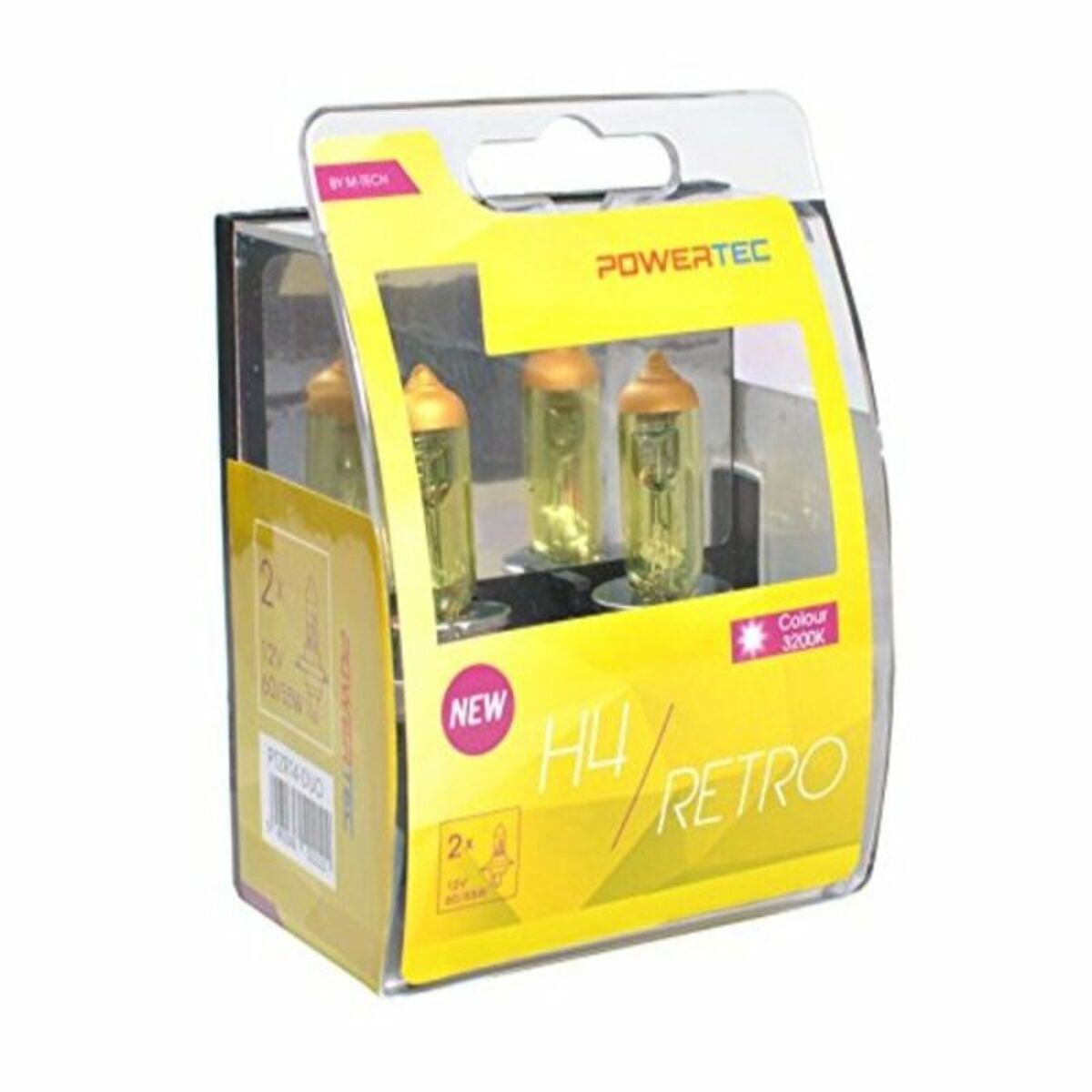 Car Bulb M-Tech PTZRT4-DUO H4 12V 60/55W 3200K Halgena