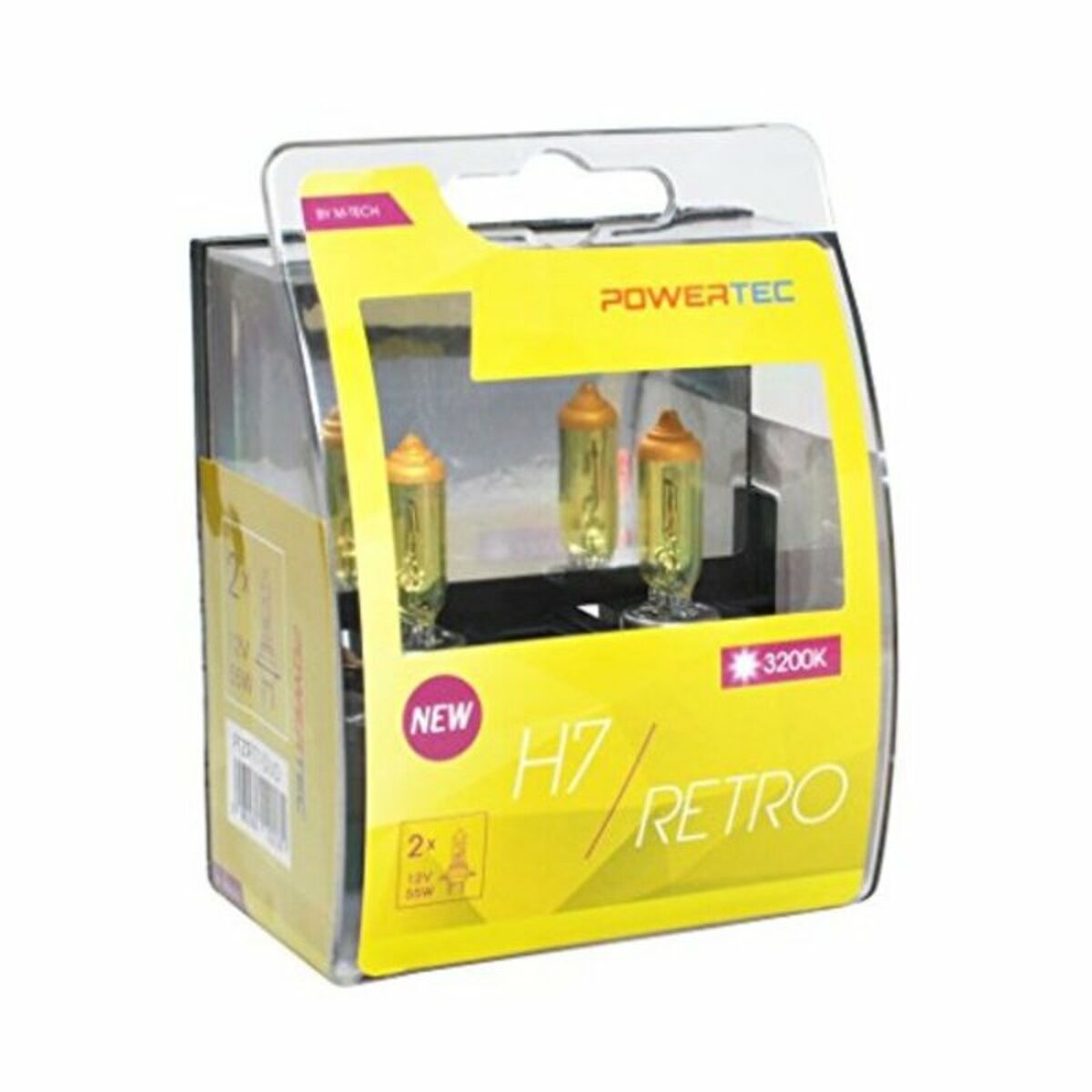 Car Bulb M-Tech PTZRT7-DUO H7 12V 55W 3200K Retro Gold Car Bulb M-Tech PTZRT7-DUO H7 12V 55W 3200K Retro Gold