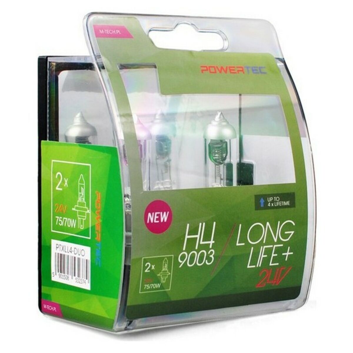 Incandescent bulb M-Tech MTECPTXLL4-DUO H4 Long lasting Incandescent bulb M-Tech MTECPTXLL4-DUO H4 Long lasting