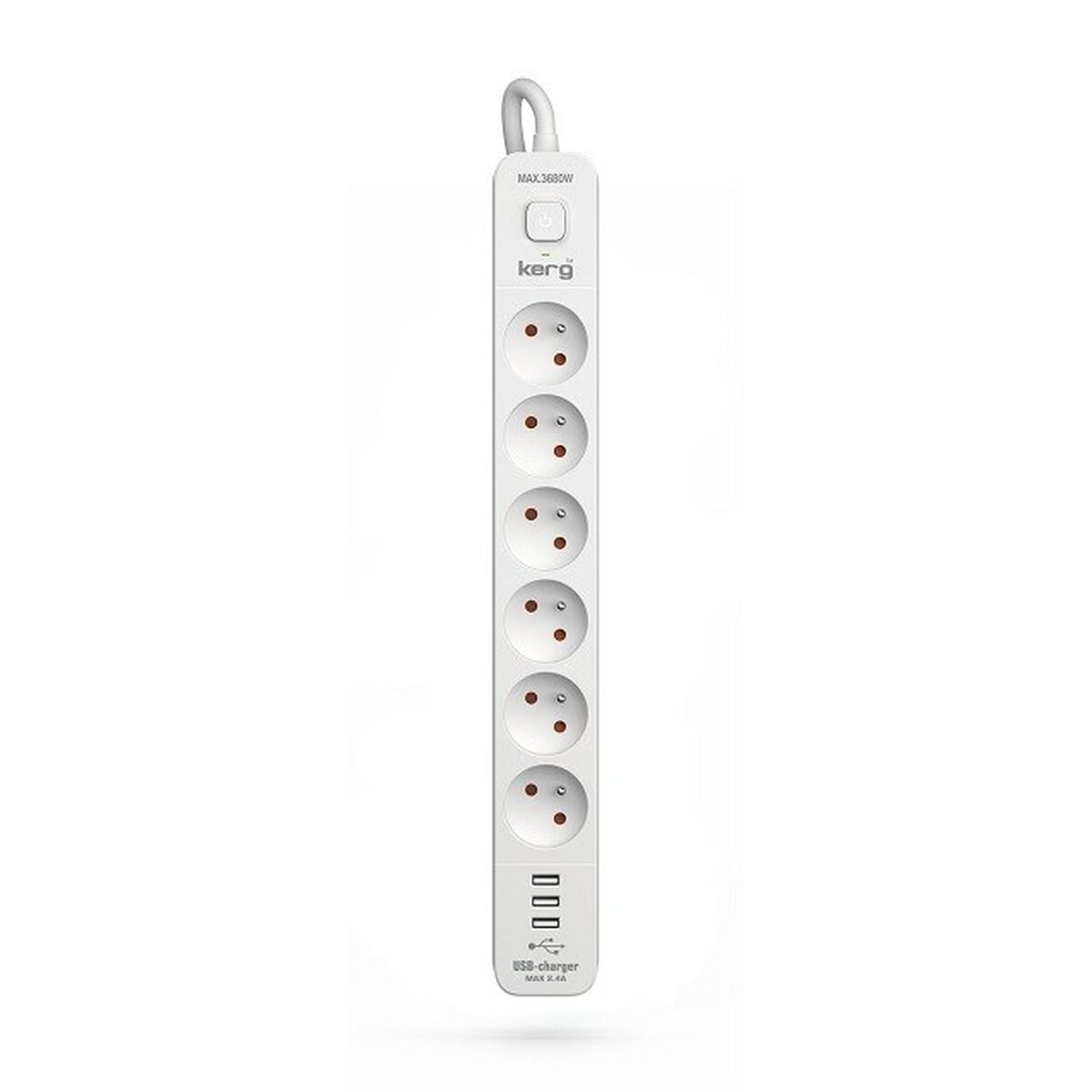 Power Socket – 6 Sockets with Switch Kerg M02597 (1,5 m)