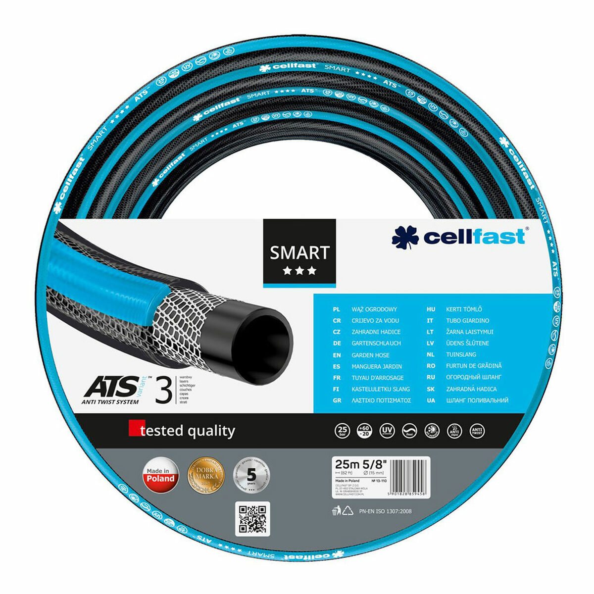 Hose Cellfast Smart Ats PVC 25 m  15 mm