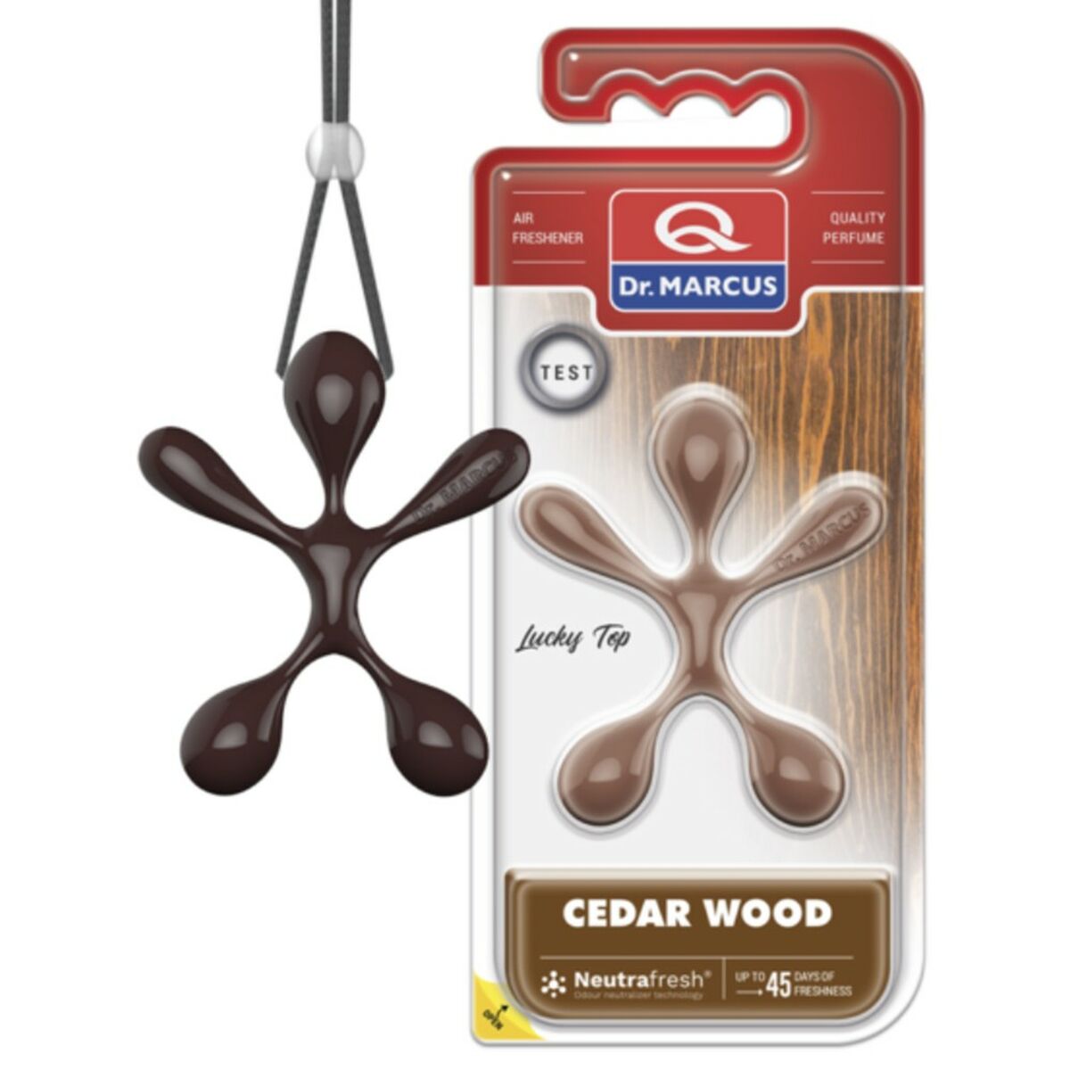 Car Air Freshener Dr Marcus Lucky Top Cedarwood Plastic Fragrance Pendant (12 Units) Car Air Freshener Dr Marcus Lucky Top Cedarwood Plastic Fragrance Pendant (12 Units)