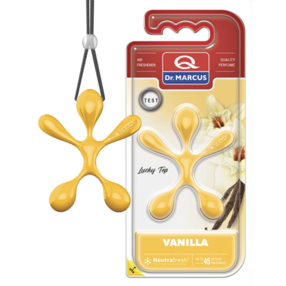 Car Air Freshener Dr Marcus Lucky Top Vanilla Plastic Fragrance Pendant (12 Units) Car Air Freshener Dr Marcus Lucky Top Vanilla Plastic Fragrance Pendant (12 Units)