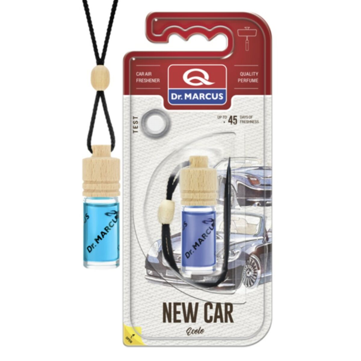 Car Air Freshener Dr Marcus Ecolo New Car 4,5 ml Wood Crystal Fragrance Pendant 4 Pieces Car Air Freshener Dr Marcus Ecolo New Car 4,5 ml Wood Crystal Fragrance Pendant 4 Pieces