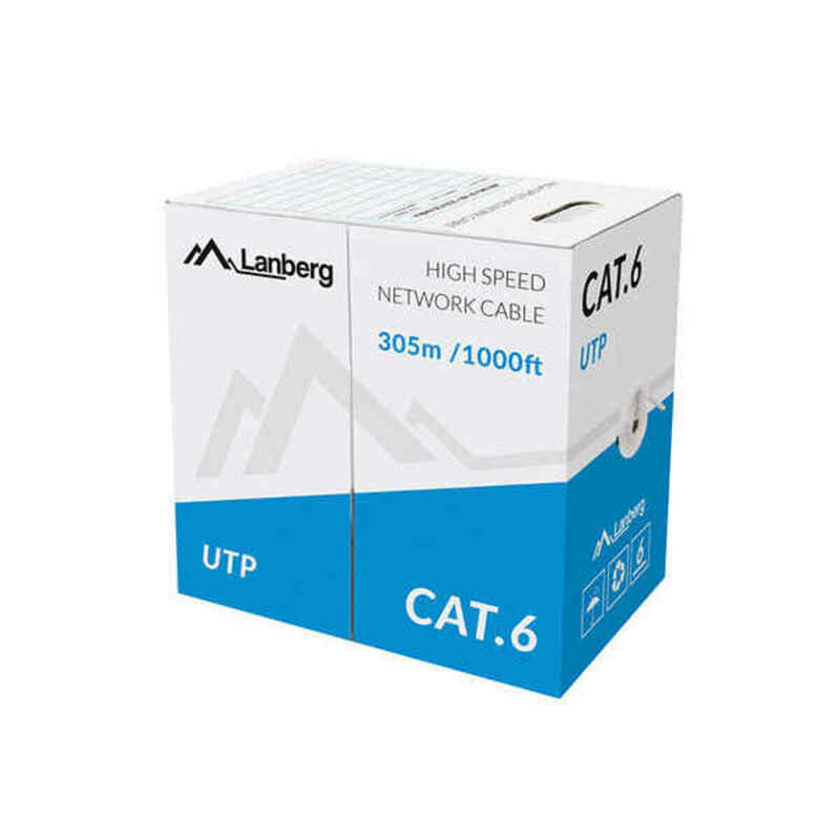 UTP Category 6 Rigid Network Cable Lanberg LCU6-10CC-0305-S 305 m Grey UTP Category 6 Rigid Network Cable Lanberg LCU6-10CC-0305-S 305 m Grey