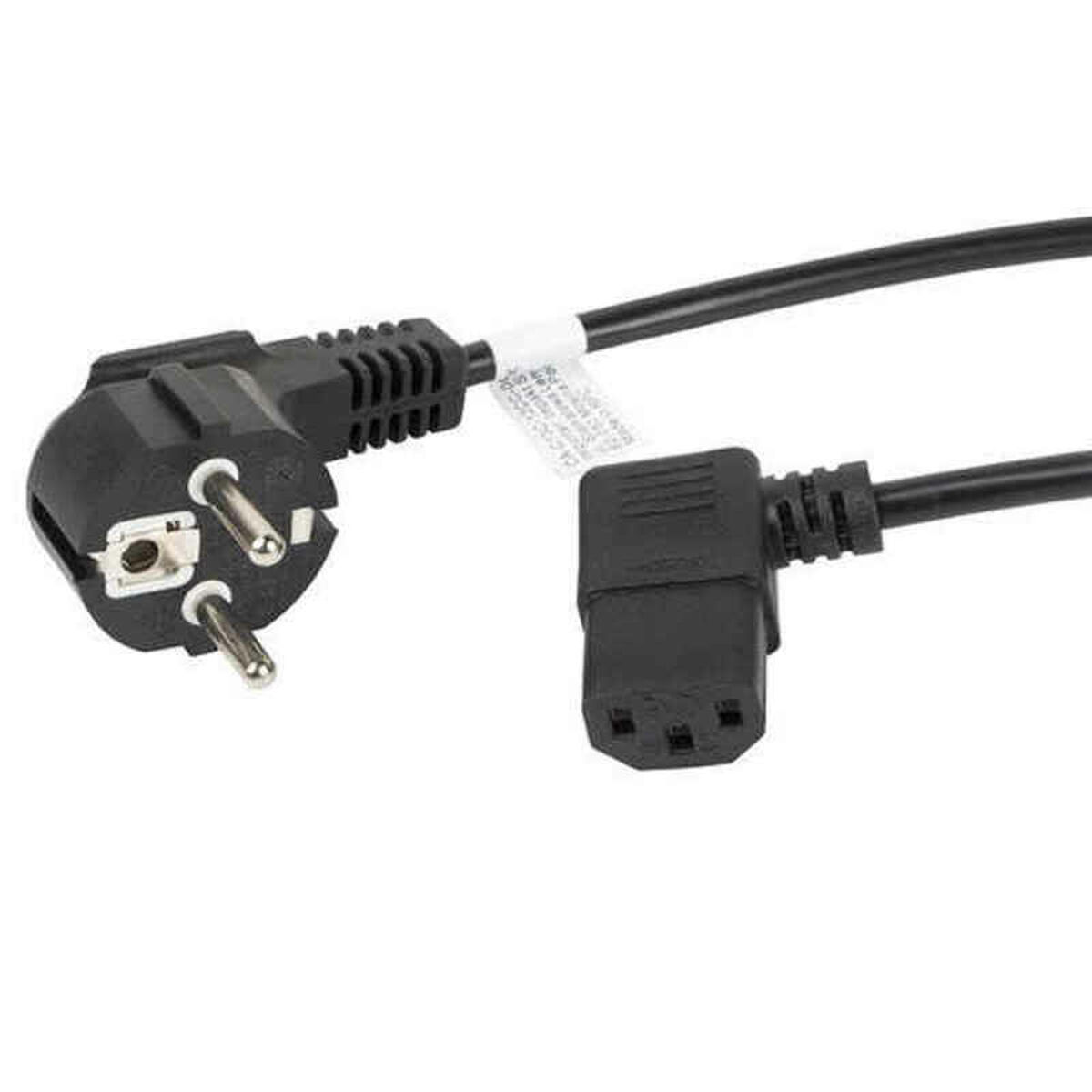 Power Cord Lanberg SCHUKO CEE 7/7 A IEC320 C13 Black Power Cord Lanberg SCHUKO CEE 7/7 A IEC320 C13 Black