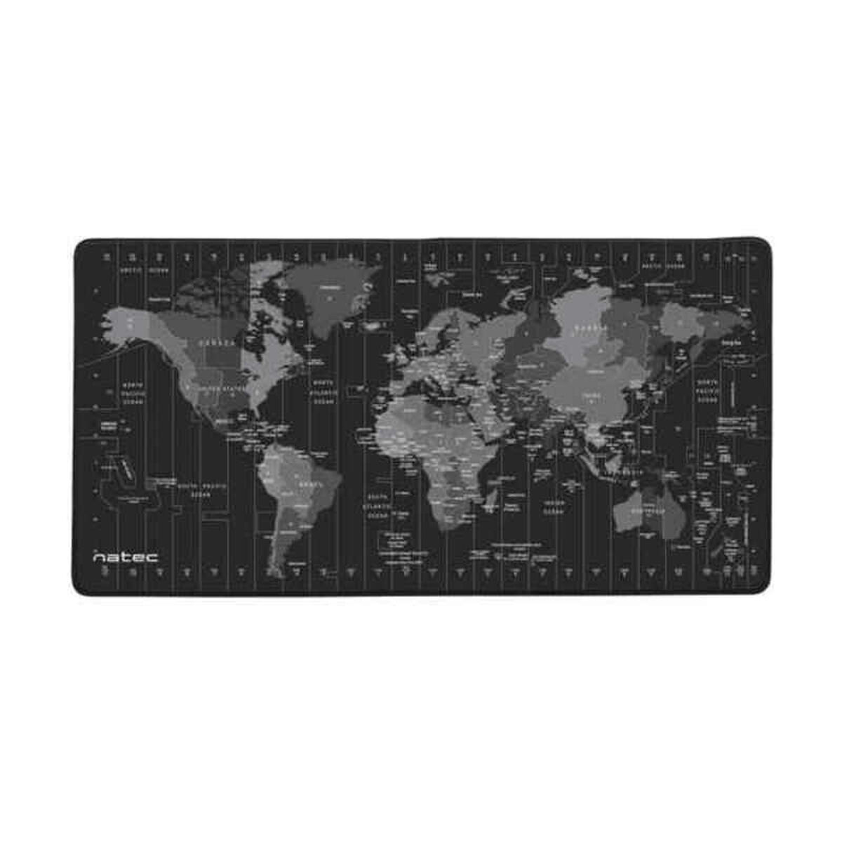 Gaming Mouse Mat Natec Time Zone Map Maxi Black Gaming Mouse Mat Natec Time Zone Map Maxi Black