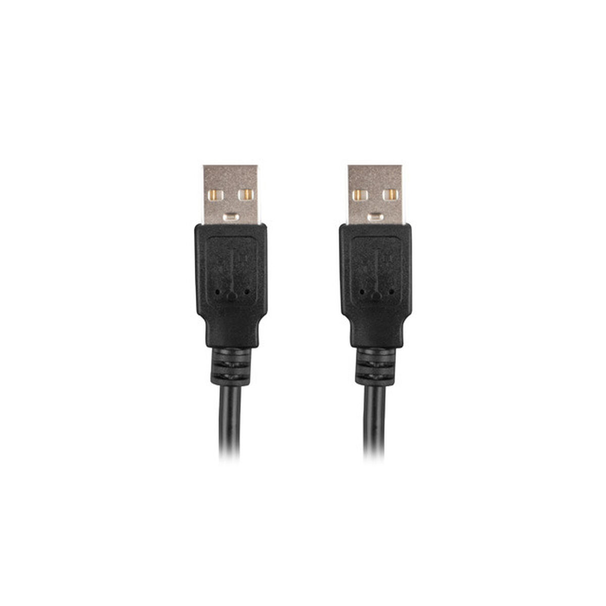 USB Cable Lanberg CA-USBA-20CU-0010-BK Black 1 m (1 Unit)