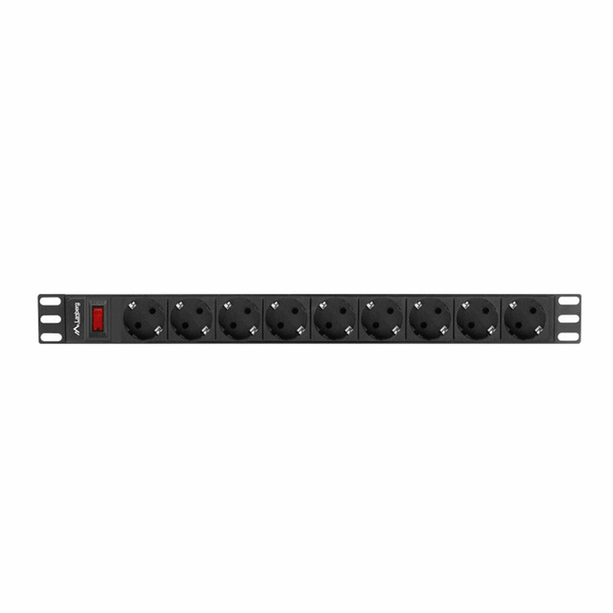 Power Socket 9 Sockets with Switch Lanberg PDU-09F-0300-BK 220-250 V 16 A 4000 W Power Socket 9 Sockets with Switch Lanberg PDU-09F-0300-BK 220-250 V 16 A 4000 W