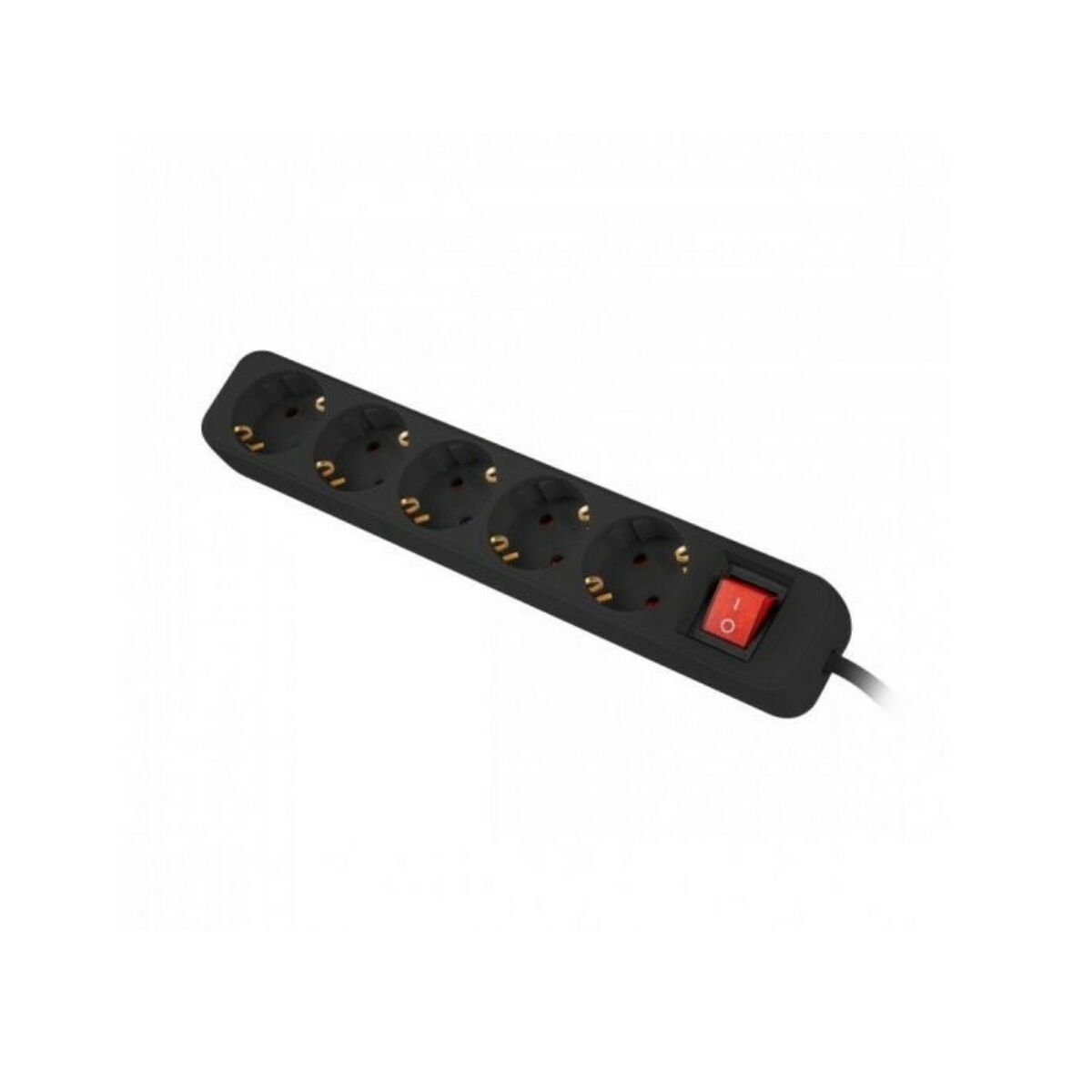 Power Strip – 5 Sockets Schuko Lanberg 1,5 m Black Power Strip – 5 Sockets Schuko Lanberg 1,5 m Black