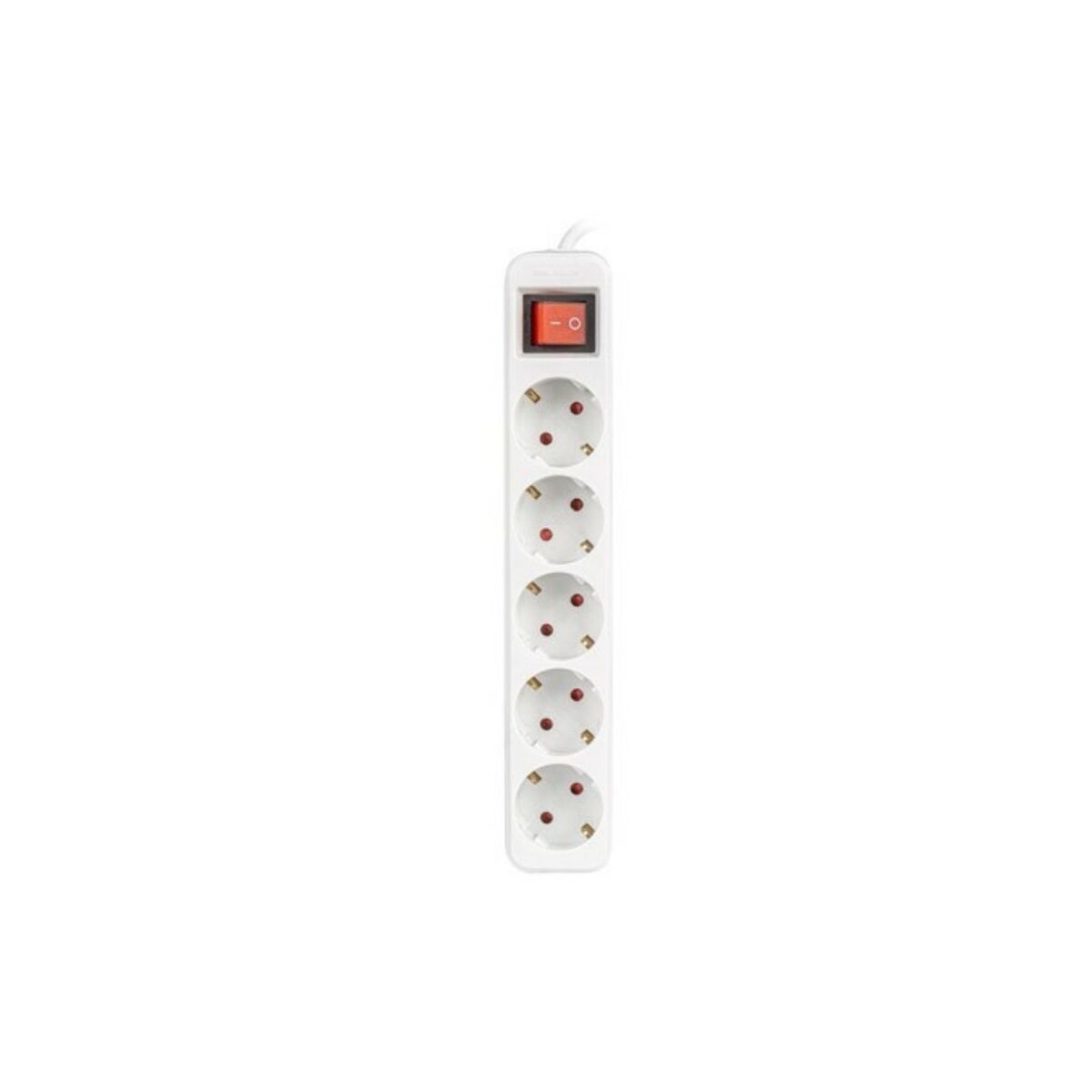 Power Strip – 5 Sockets Schuko Lanberg 2500 W 1,5 m White