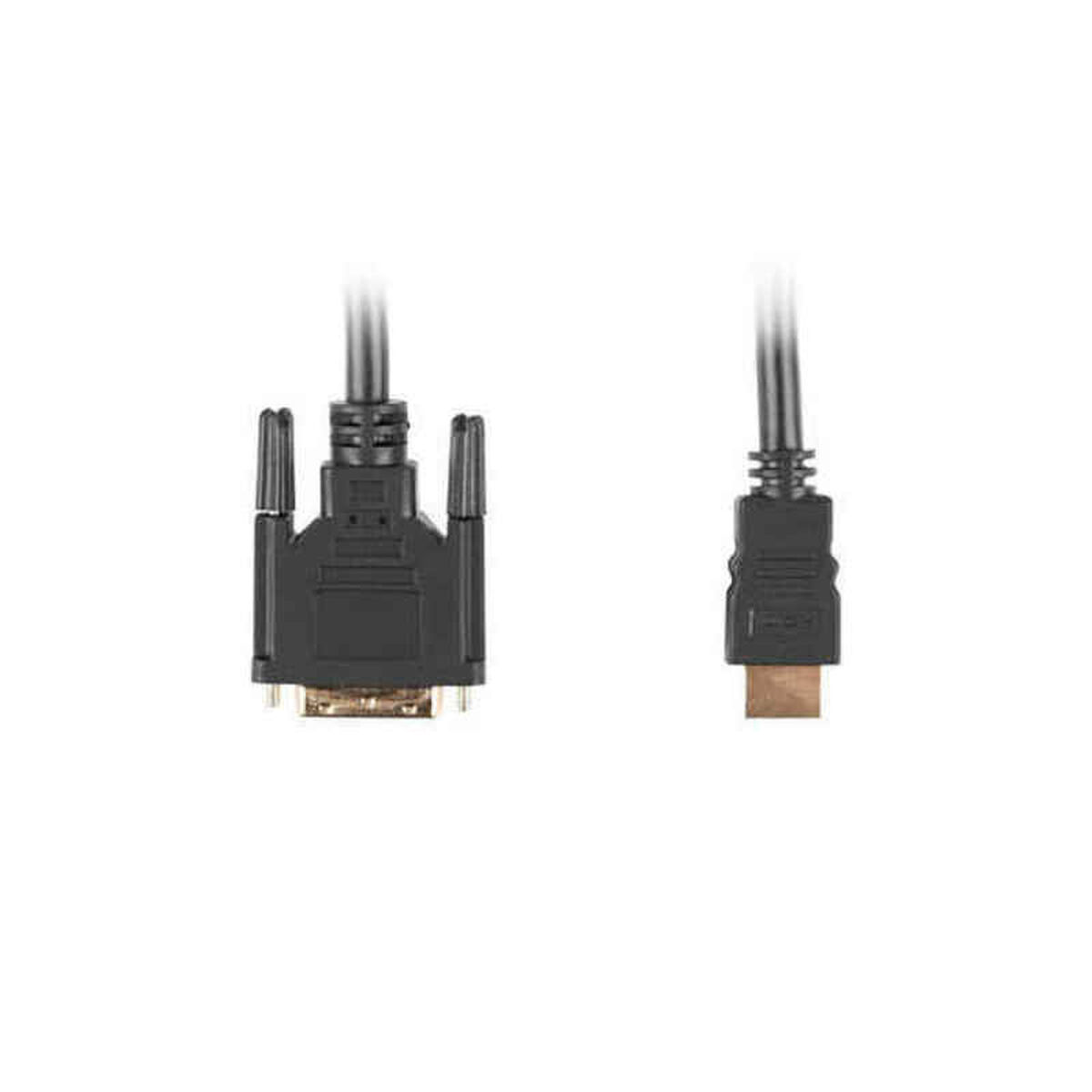 HDMI to DVI Cable Lanberg Male Plug/Male Plug Black HDMI to DVI Cable Lanberg Male Plug/Male Plug Black