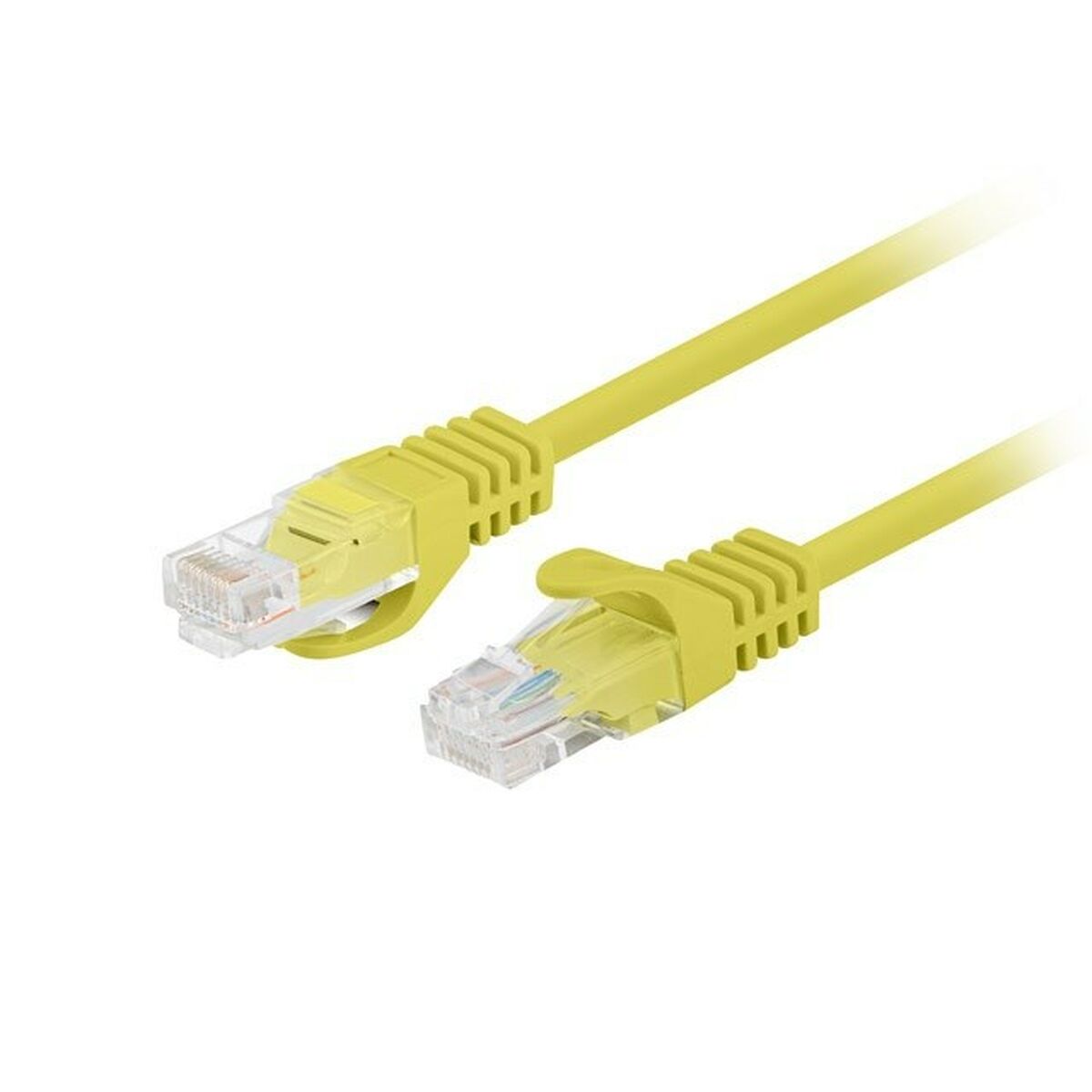UTP Category 6 Rigid Network Cable Lanberg PCU6-20CC-0100-Y Yellow 1 m