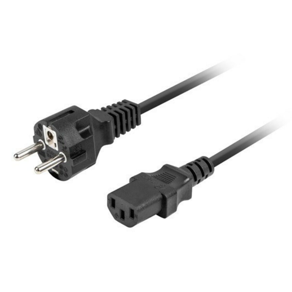 Power Cord Lanberg Black 1,8 m Power Cord Lanberg Black 1,8 m