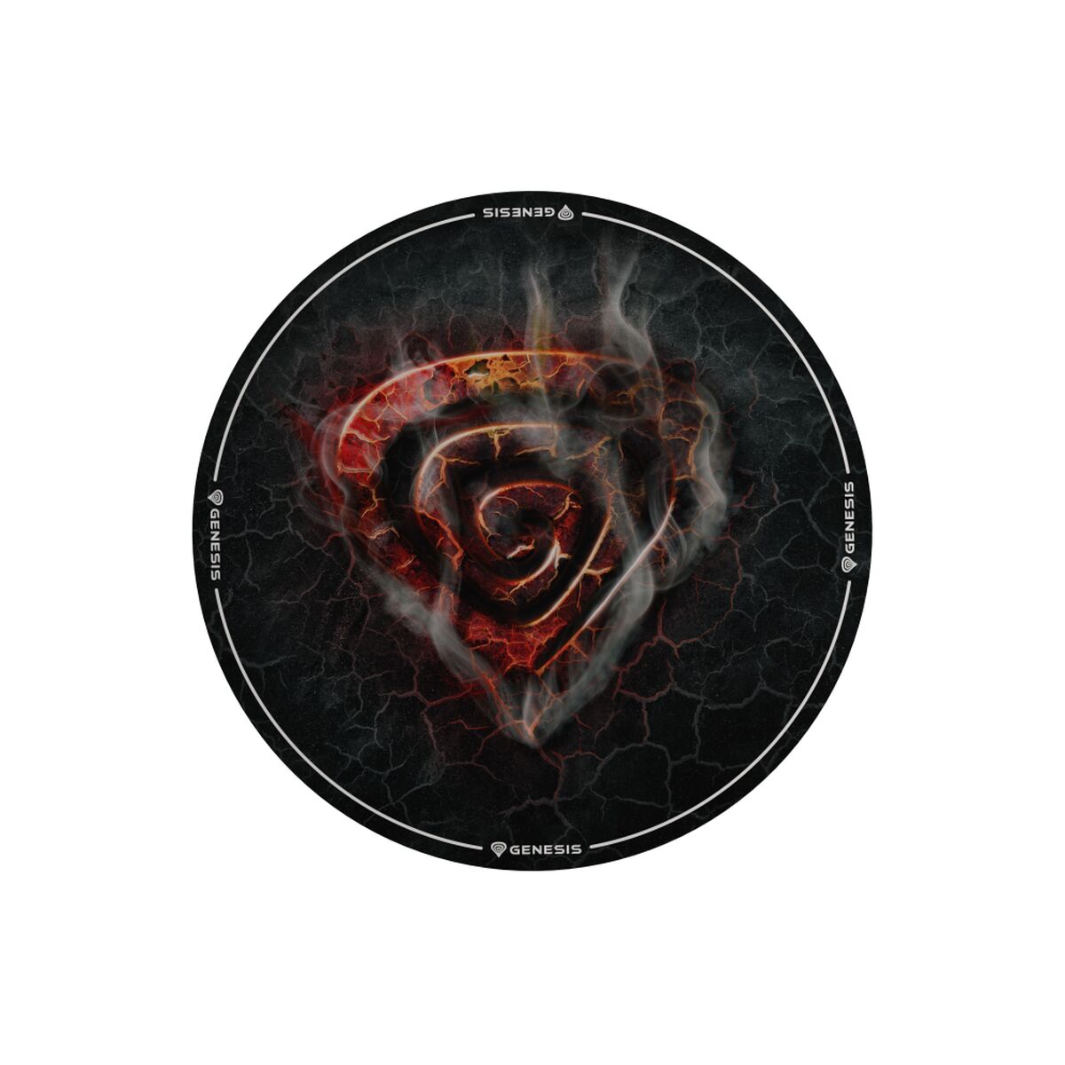 Gaming Mat Genesis Tellur 400 – Lava Ø 100 cm Cloth Circular